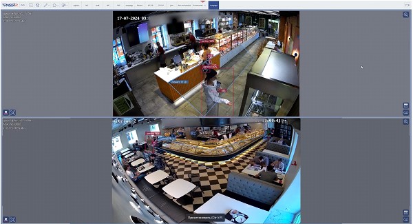 Детектирование посетителей с помощью умной видеоаналитики TRASSIR